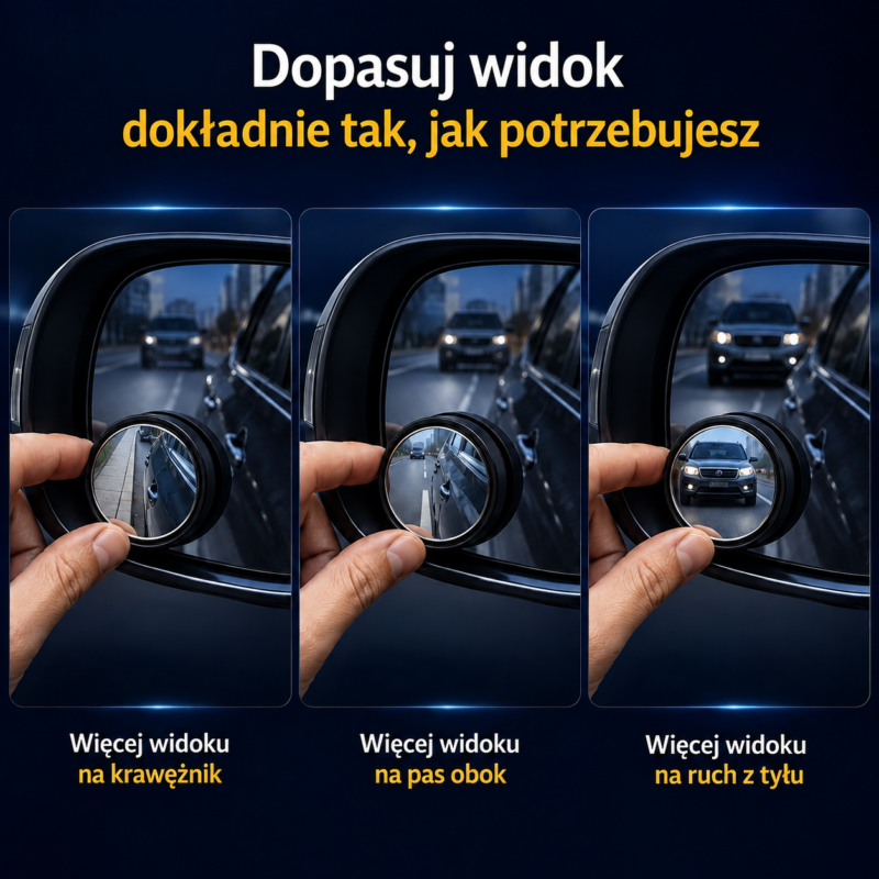 Widzisz to, czego zwykłe lusterko nie pokazuje